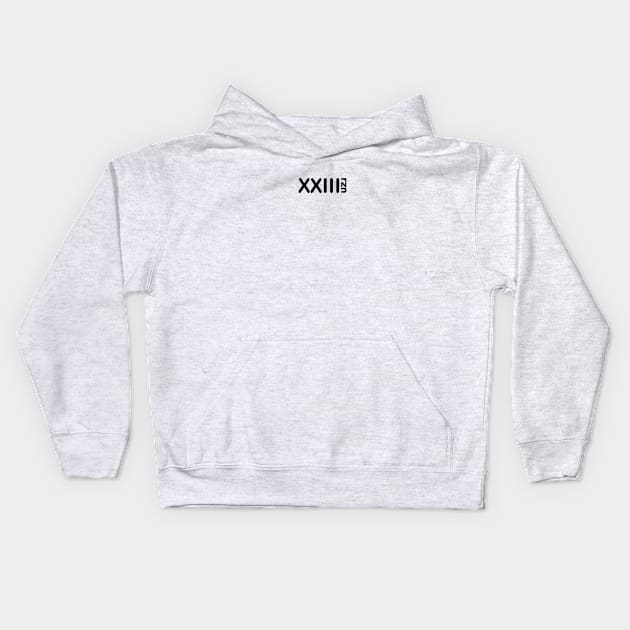 XXIII (blk) Kids Hoodie by KyleRoze